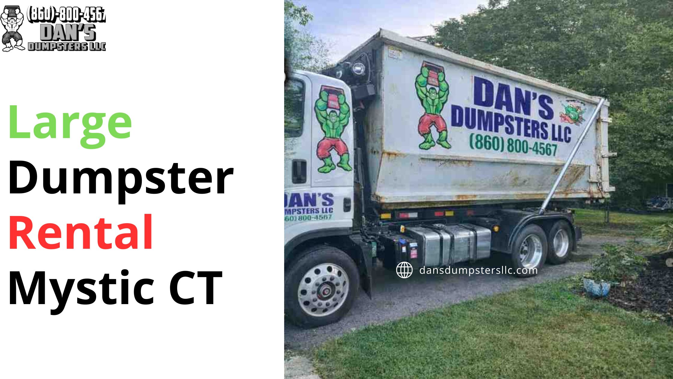Large dumpster rental Mystic CT