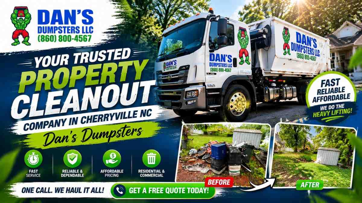 Your Trusted Property Cleanout Company in Cherryville NC – Dan’s Dumpsters